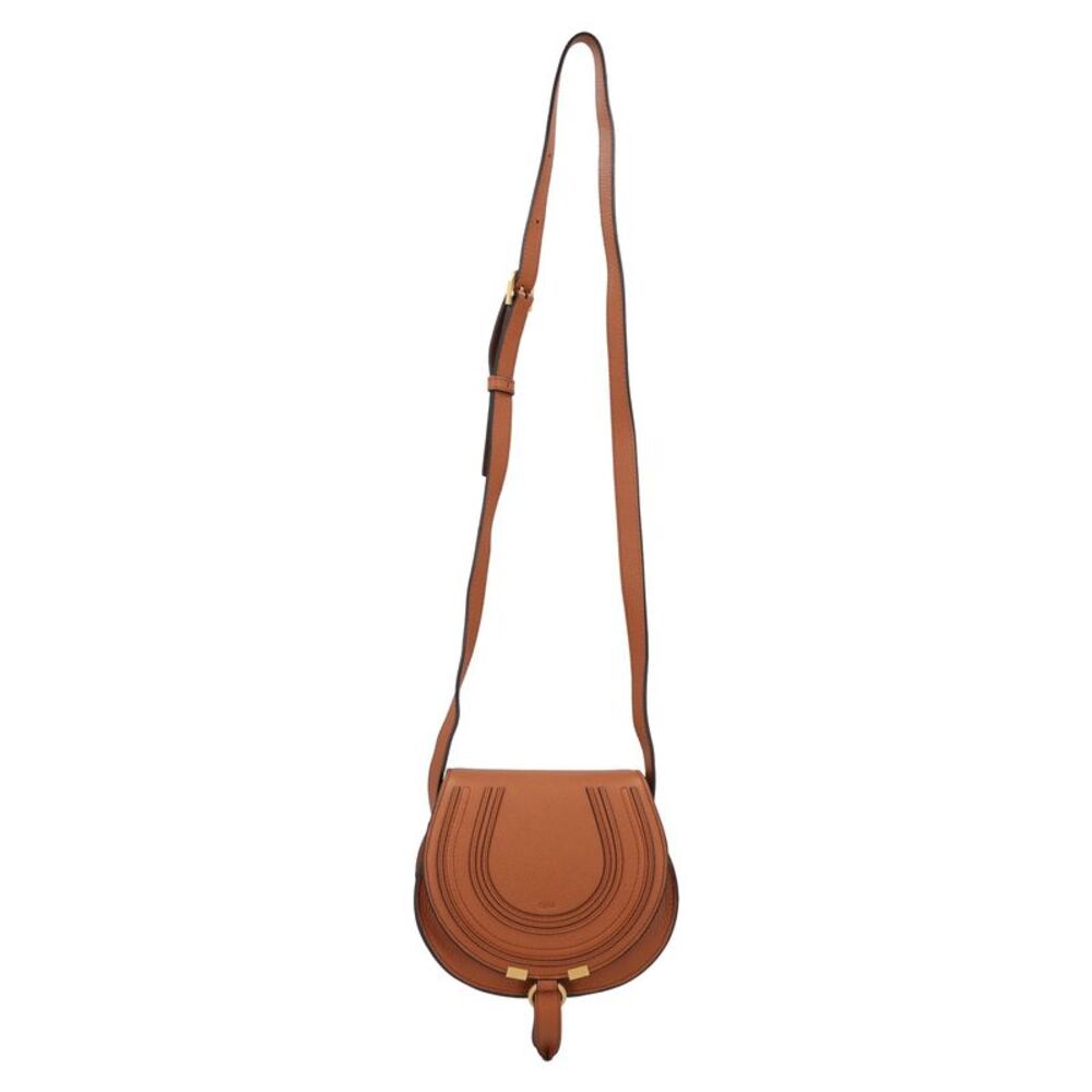 Chloé Marcie Small Saddle Bag Brown